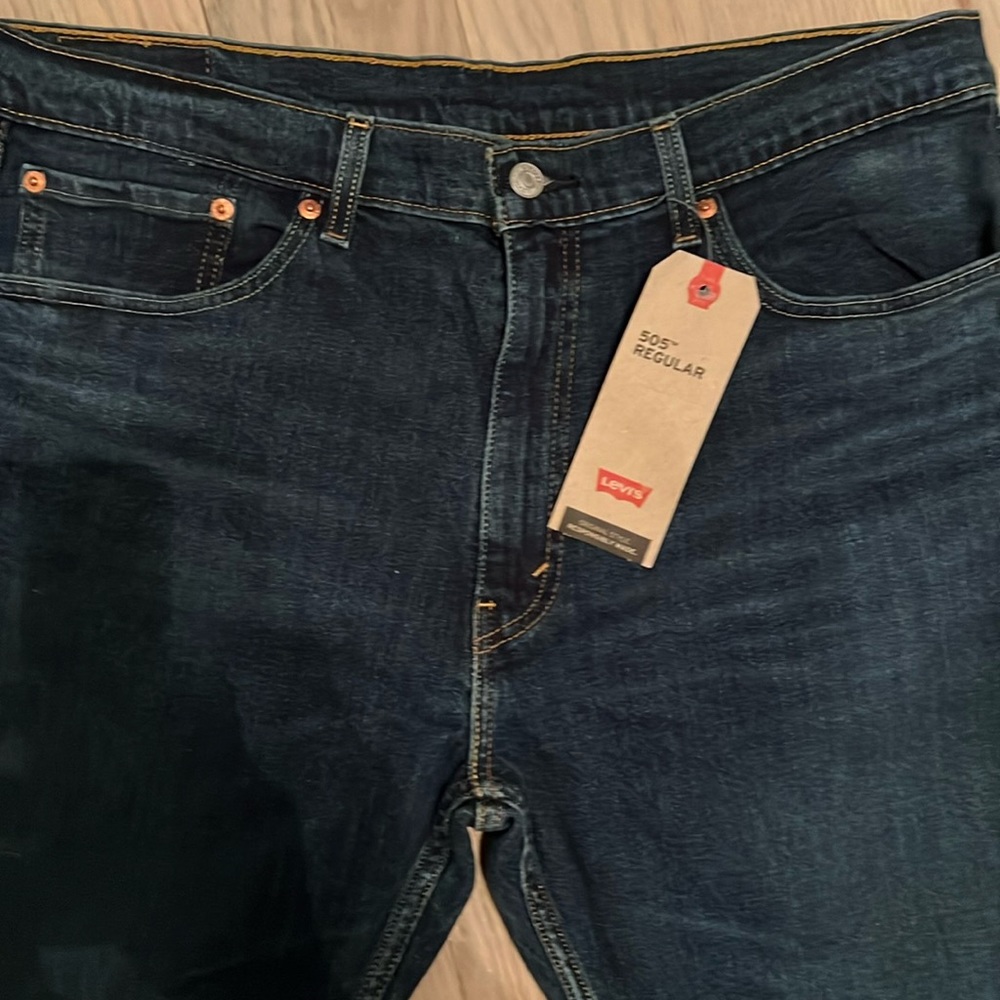 Men's Levi's 505 jeans.
